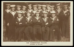 Prisoners Of War Prints: British prisoners of war posing for 'The Timbertown Follies'