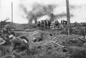Lillustration Prints: The British Push Into Flanders; Along the road to Menin: on the battlefield