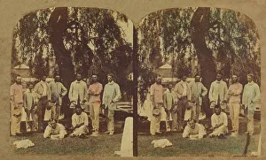 British racing crew?, about 1865. Creator: Unknown