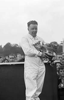 British racing driver Bert Hadley, winner of the Imperial Trophy race, Crystal Palace, 1939