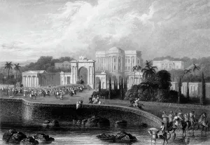 Roberts Emma Prints: The British Residency at Hyderabad, 1835. Creator: Robert Melville Grindlay