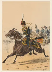 Lacquer Coating Prints: British soldier, 1875-1925. Creator: Richard Simkin