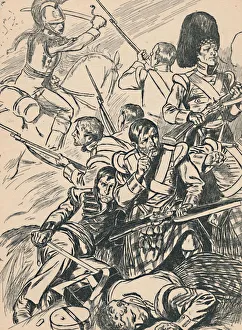 Blackie And Son Ltd Collection: British Soldiers at the Battle of Waterloo, c1907