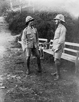 Chakrata Gallery: British soldiers, Chakrata, India, 1917