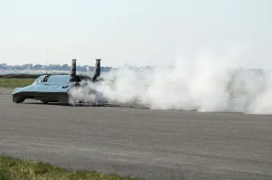 Inspiration Prints: British Steam Car Challenge testing at Thorney Island