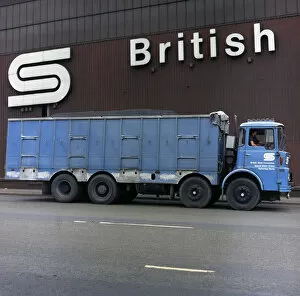 Logo Gallery: British Steel lorry at a Sheffield foundry, South Yorkshire, 1972