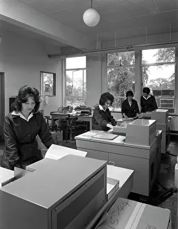 British Steel staff using the latest Rank Xerox copiers, Rotherham, South Yorkshire, 1962