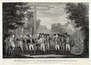 Negro Collection: The British surrendering their arms to General Washington after the defeat at York Town …