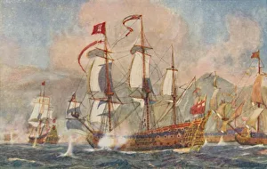 Galleon Prints: British Warship of the 17th Century, 1924