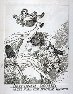 Britannia Collection: Brittannia roused or the Coalition Monsters Destroyed, 1784