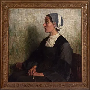 Pious Prints: Brittany in prayer, c1918. Creator: Henri Guinier