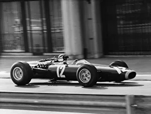 Jackie Prints: BRM P261, Jackie Stewart 1966 Monaco Grand Prix, winner Creator: Unknown