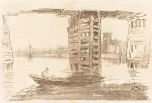 Rosenwald Collection Prints: The Broad Bridge, 1878. Creator: James Abbott McNeill Whistler
