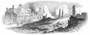Bris Gallery: Broad-Street, New York, after the recent fire, 1845. Creator: Unknown