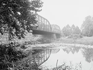 Truss Bridge Prints: Broadheads Bridge, Stroudsburg, Pa. c1905. Creator: Unknown