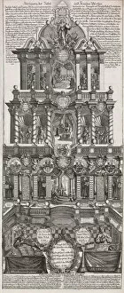 Broadsheet in Commemoration of the 200th Anniversary of the Augsburg Confession of 153..., ca. 1730
