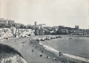 Bathing Machine Prints: Broadstairs - General View from the Cliffs, 1895