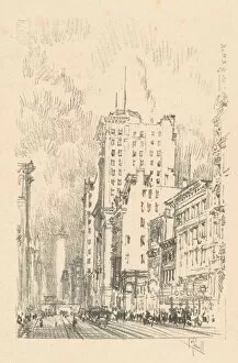 Pennell Joseph Gallery: Broadway, Above Twenty-Third Street, 1904. Creator: Joseph Pennell