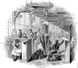 Broadwoods piano factory, Horseferry Road, Westminster, London, 1842 Broadwoods piano factory, Horseferry Road, Westminster, London, 1842