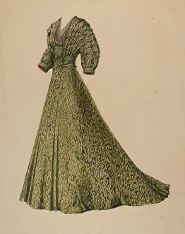 Isabelle De Strange Prints: Brocade Costume, c. 1938. Creator: Isabelle De Strange