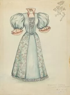 Brocade Dress, 1935 / 1942. Creator: Fanchon Larzelere