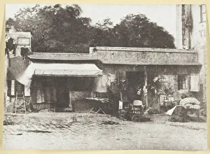 Bayard Hippolyte Prints: Brocanteurs rue de Rocher, 1842 / 50, printed 1965. Creator: Hippolyte Bayard