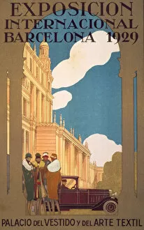 Brochure advertising the International Exhibition in Barcelona, 1929, Palace of Garments
