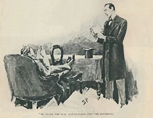 Dr Watson Gallery: He Broke The Seal And Glanced Over The Contents, 1892. Artist: Sidney E Paget