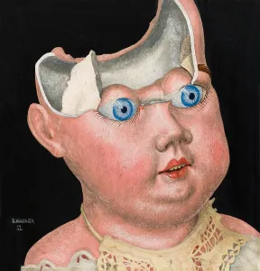 Broken doll's head, 1932. Creator: Wacker, Rudolf (1893-1939).<br> Broken doll's head, 1932. Creator: Wacker, Rudolf (1893-1939)