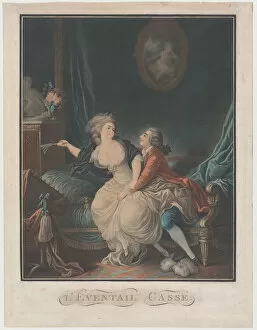 Courting Gallery: The Broken Fan, 1787-93. Creator: Louis Marin Bonnet