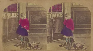 Stereoscopy Prints: The Broken Jug. about 1860. Creator: Unknown