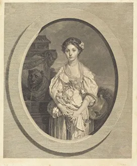 Disappointed Prints: The Broken Jug. ( La cruche cassee), 1773. Creator: Jean Massard