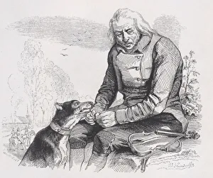 Disappointed Prints: The Broken Violin from The Complete Works of Beranger, 1836