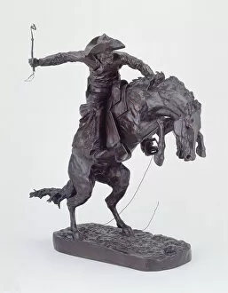 Bucking Bronco Collection: The Bronco Buster, Modeled 1895, cast 1899. Creator: Frederic Remington