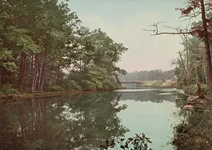 Bronx River in Bronx Park, New York, c1901. Creator: Unknown