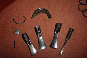 Chisel Prints: Bronze Artefacts Chisel, Axes, Sickle from Bavaria