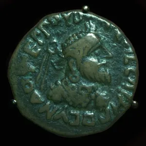 Parthia Prints: Bronze coin of the Parthian King Gondophares