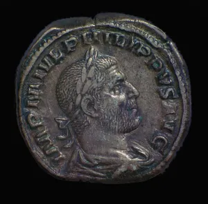 Philip The Arab Prints: Bronze coin of Phillip the Arab
