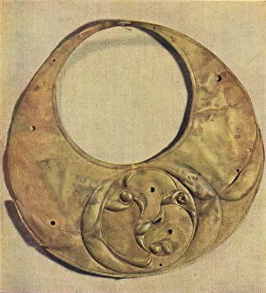 Crescent Prints: Bronze Crescent from Llyn Cerrig, Anglesea, 1946