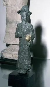 Bronze figurine of The God with the Golden Hand, early 2nd millenium BC Bronze figurine of The God with the Golden Hand, early 2nd millenium BC