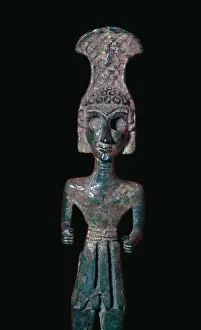 Statuette Prints: Bronze figurine of a warrior, Canaanite, c2000-c1700 BC