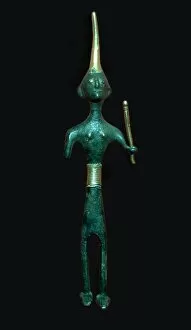 Canaan Gallery: Bronze and gold Canaanite deity