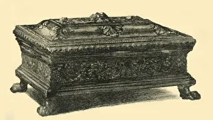 Bronze inkstand, early-mid 15th century, (1881). Creator: W F Randall