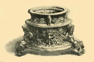 Inkstand Prints: Bronze inkstand, mid 16th century, (1881). Creator:s Thomas