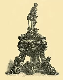 Tiziano Gallery: Bronze inkstand, mid-late 16th century, (1881). Creator: W. W. McCarty