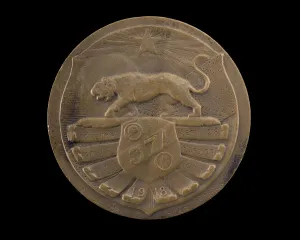 Equipment Prints: Bronze Medal honoring the 371st Infantry, 1918. Creator: Henri Teterger