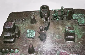 Bronze model of a cult place for ceremony of the rising of the sun, c1150 BC Bronze model of a cult place for ceremony of the rising of the sun, c1150 BC