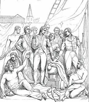 Nelson Horatio Prints: Bronze Relief, by Ternouth, for the Nelson Monument