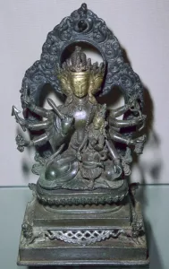 Vajra Prints: A bronze statuette of Bodhisattva Manjunatha, a Nepalese deity