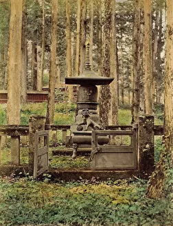 Albumen Print Hand Colored Prints: Bronze Tomb, 1865. Creator: Unknown